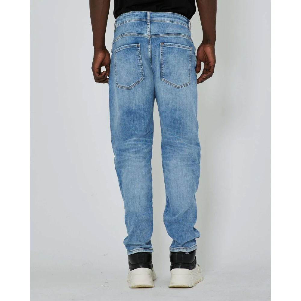 John Richmond Lichte Wassing Basic Jeans Vijf-Pocket Model Blue Heren