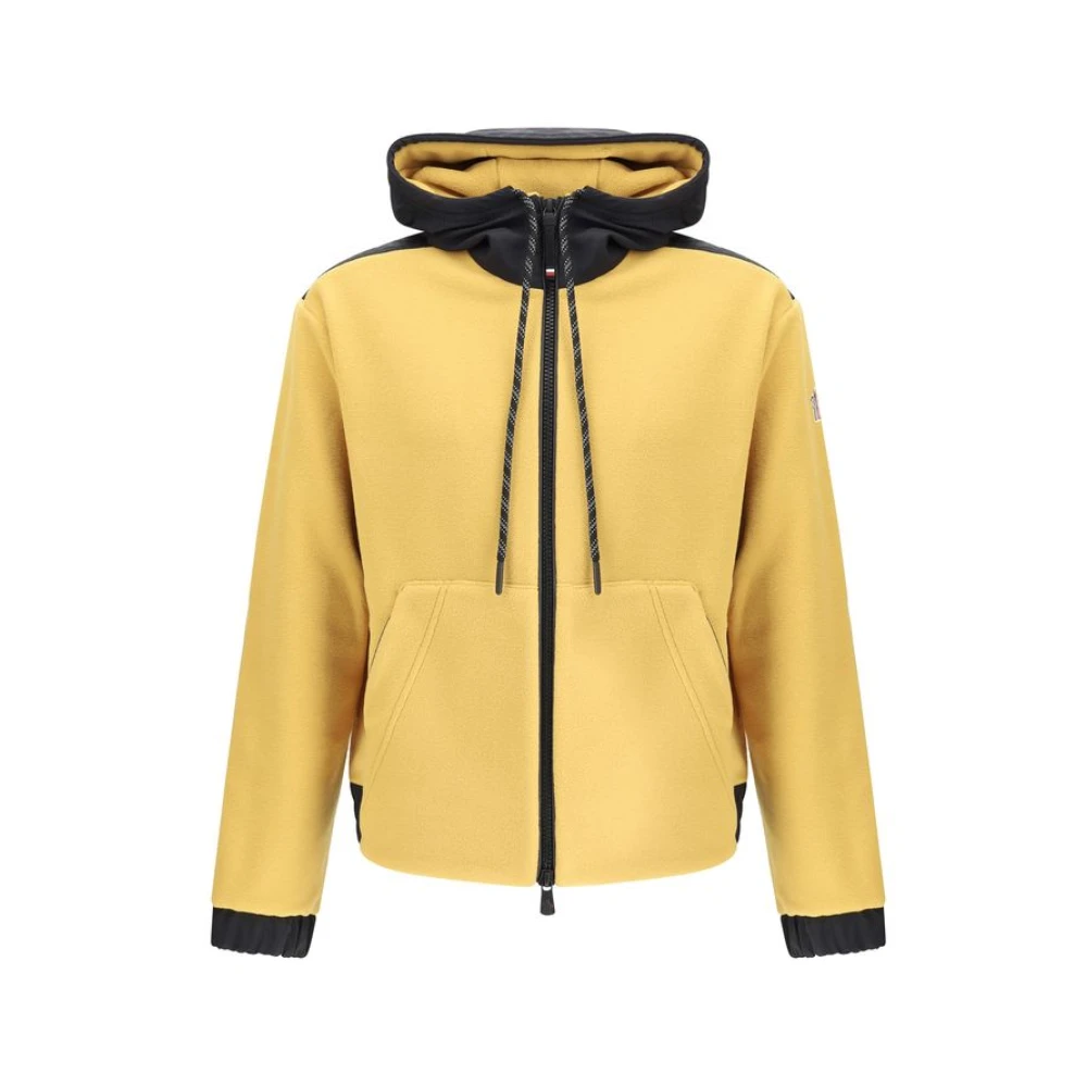 Moncler Hoodie met ritssluiting Yellow Heren