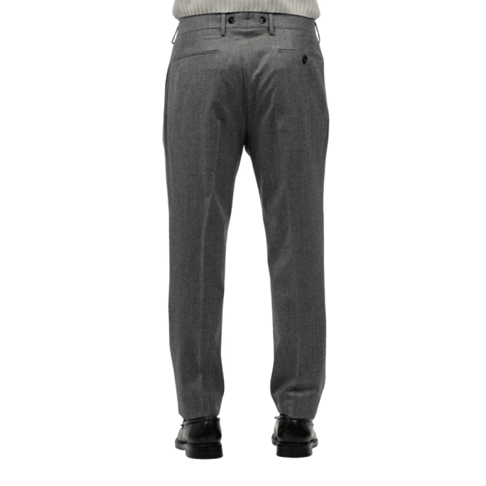 Berwich Relaxed Fit Grijze Crop Broek Gray Heren