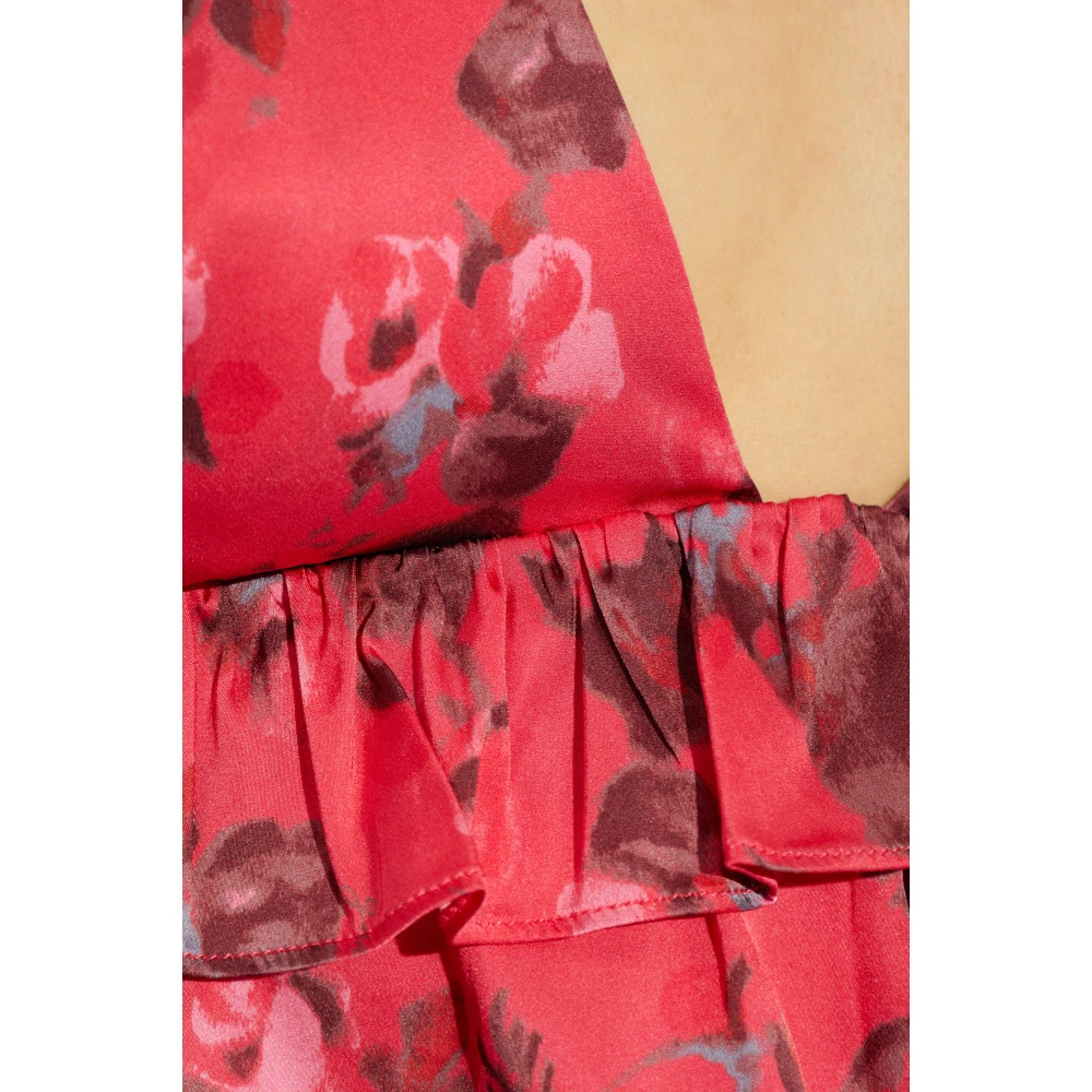 Ganni Bloemenmotief top Pink Dames