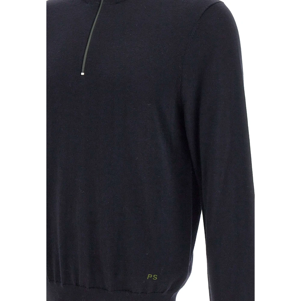 Paul Smith Heren Merinowol Trui Marineblauw Blue Heren