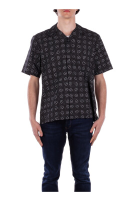 black-logo-front-button-shirt