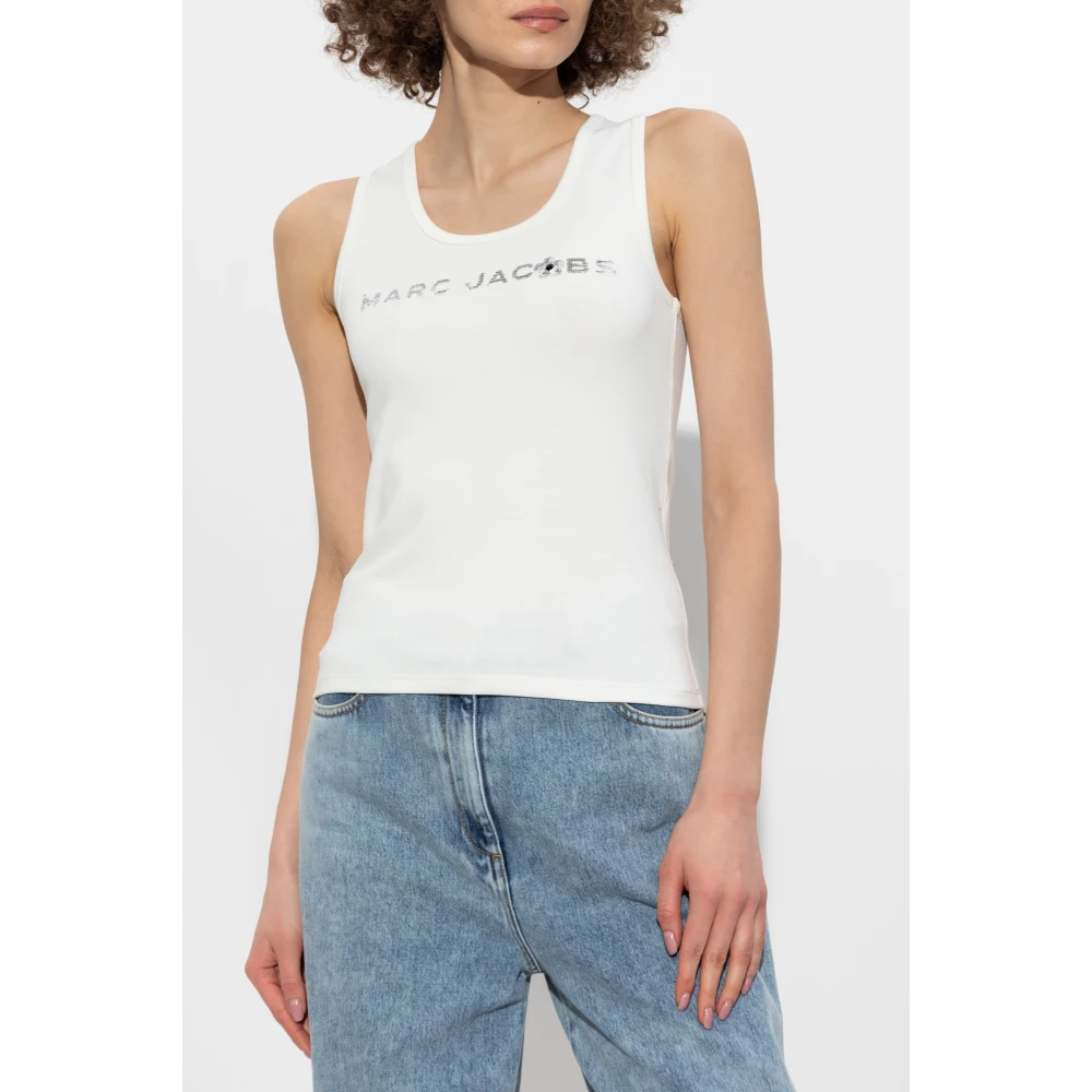 Marc Jacobs Logo top White Dames