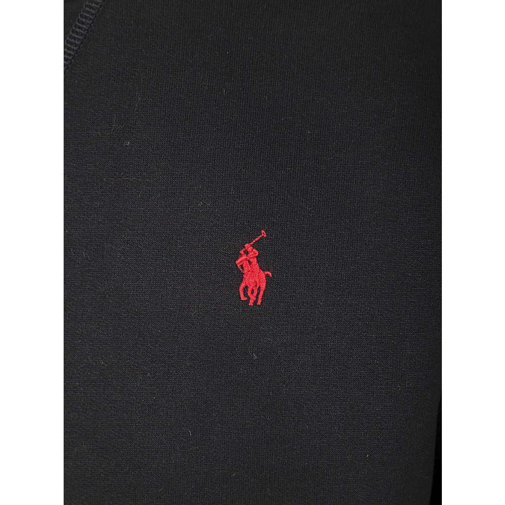 Polo Ralph Lauren Zwarte Gebreide Sweater met Ronde Hals Black Heren