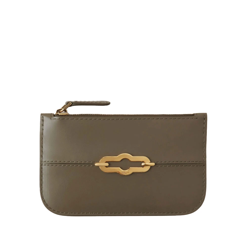Mulberry Groene ritsmuntpouch Elegant Compact Green Dames