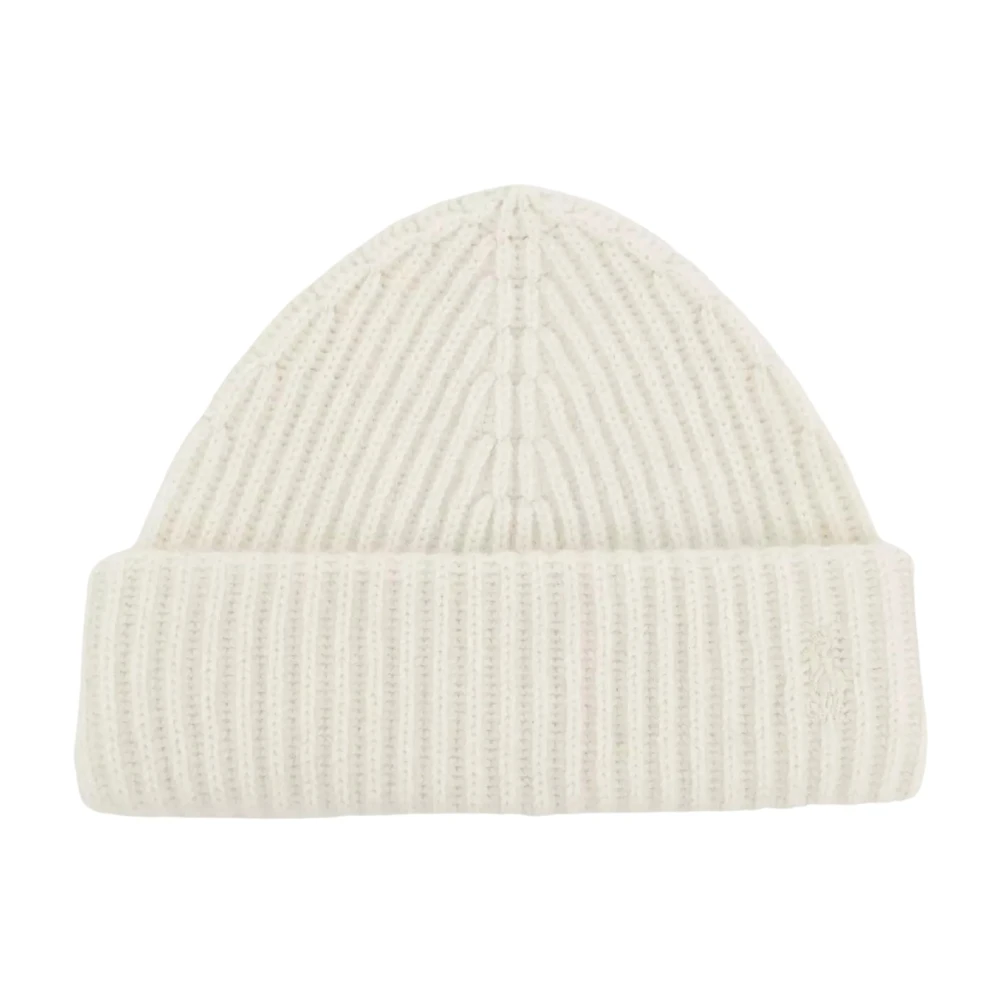 Ralph Lauren Roomkleurige muts met logo Beige Unisex