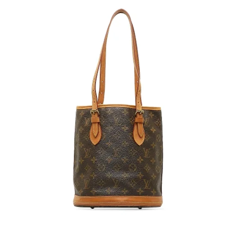 Pre-owned Brunt skinn Louis Vuitton veske