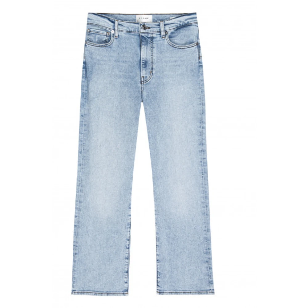 Frame Ultieme Straight-Leg Jeans Blue Dames