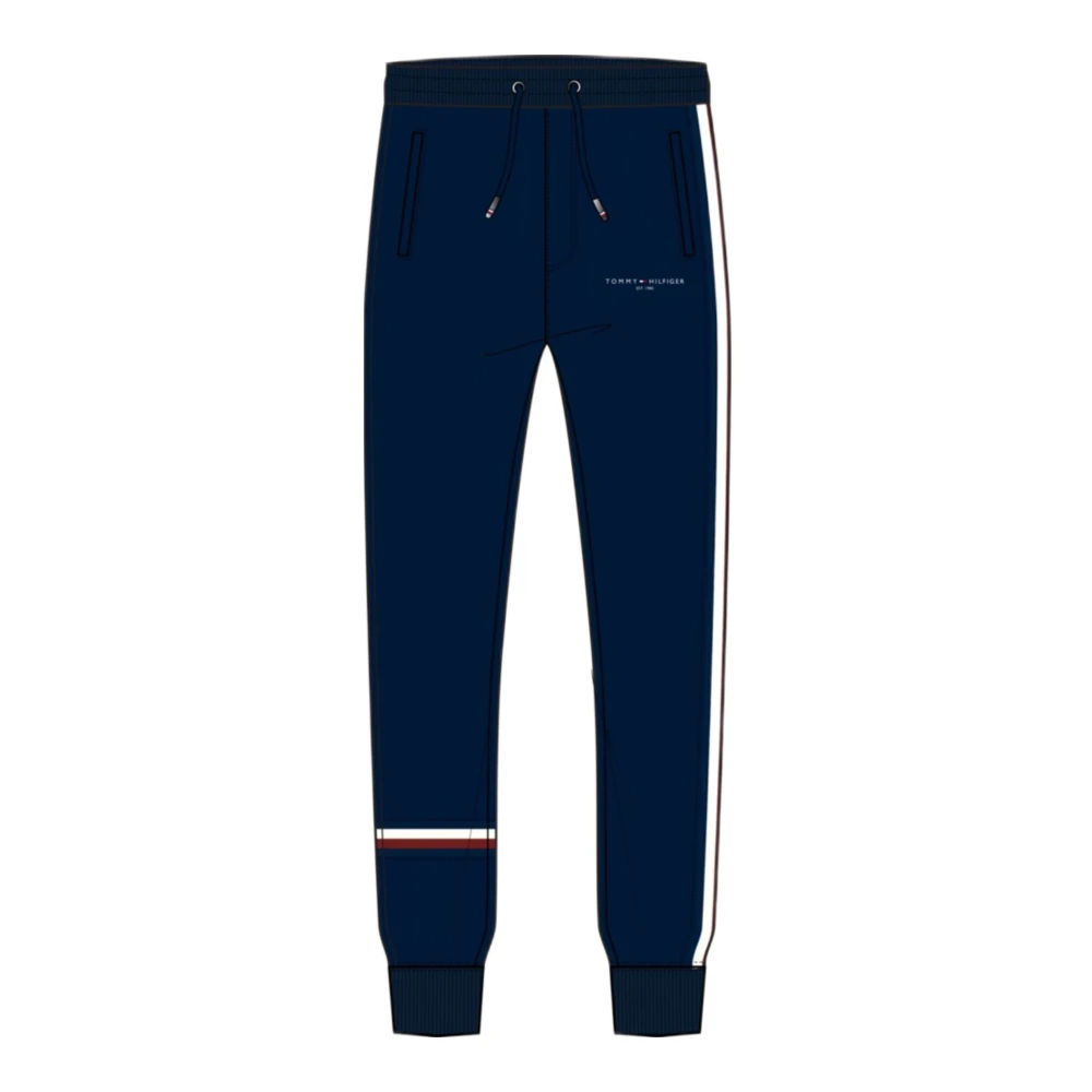 Tommy Hilfiger Global Stripe Sweatpants voor Mannen Blue Heren