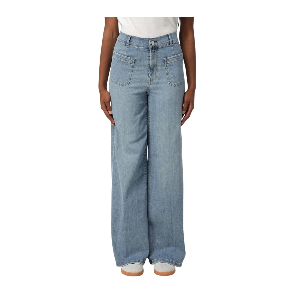 Frame - Jeans > Wide Jeans - Blue - Frame - Modalova