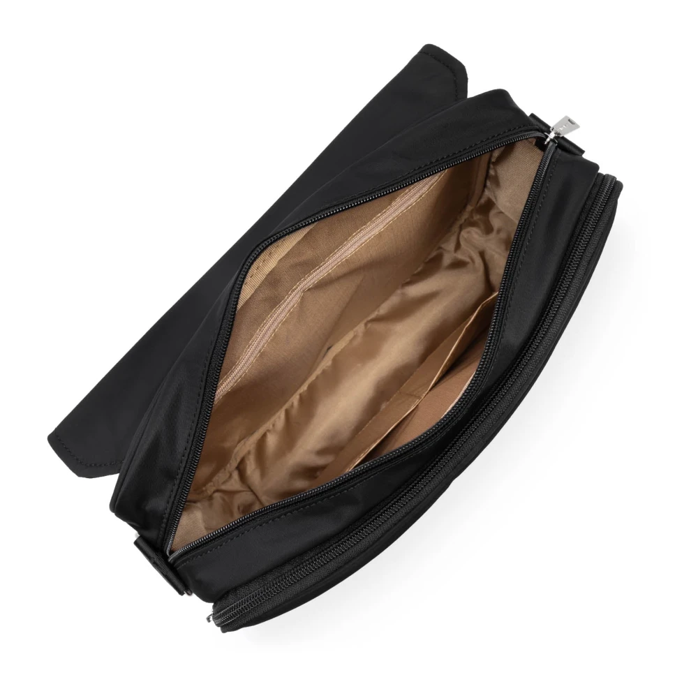 Lancaster Magnetische Flap Schoudertas Basic Vita Black Dames