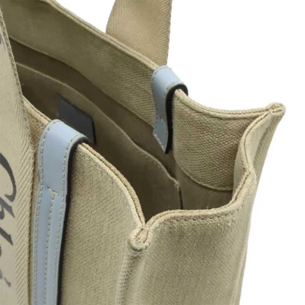 Chloé Pre-owned Canvas shoulder-bags Gray Dames