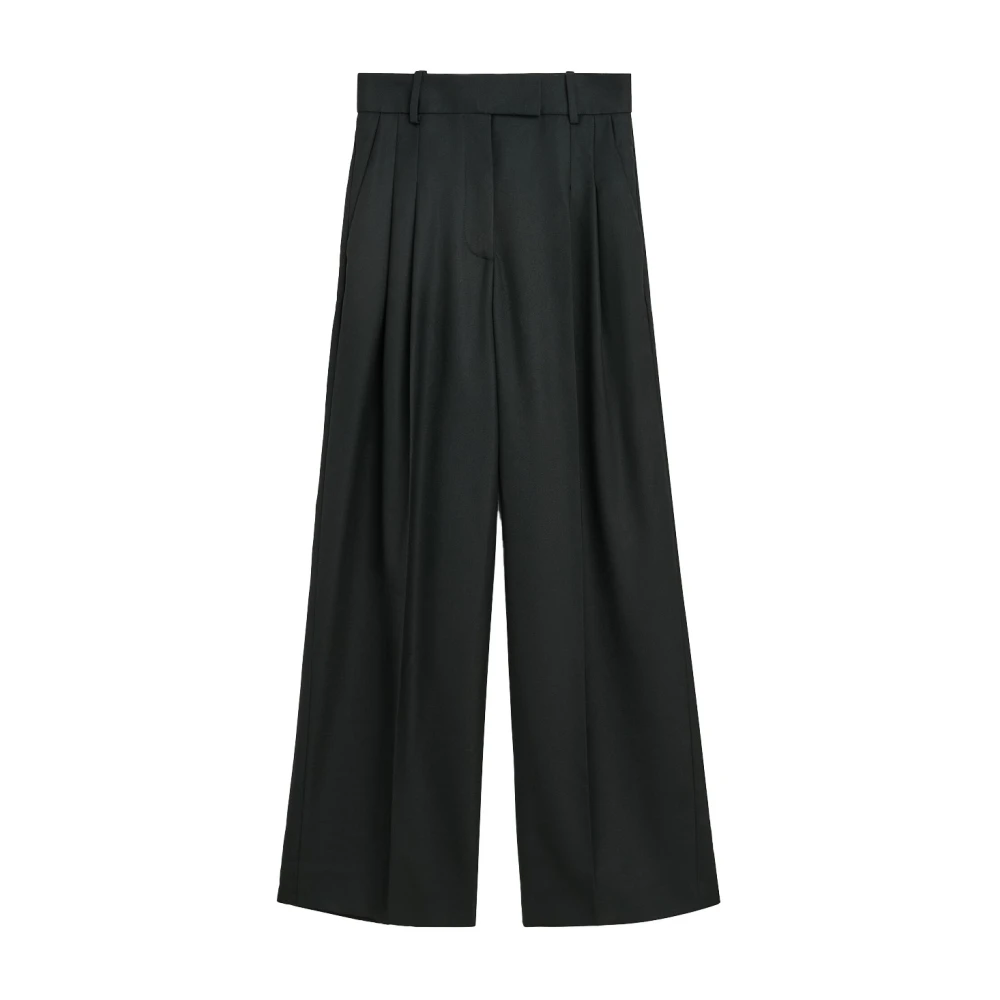 By Malene Birger Cymbaria plooivoorkant broek By Herenne Birger Black Dames