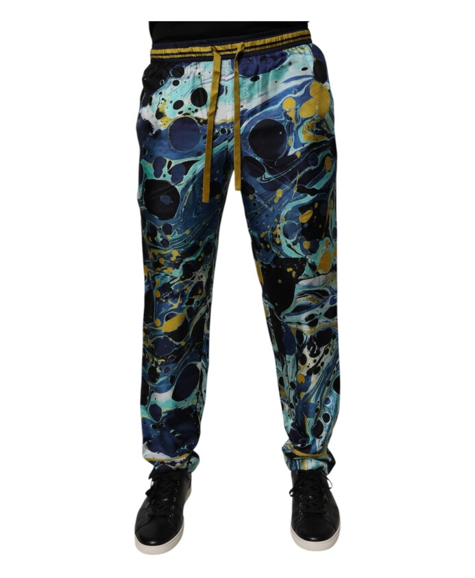 pantalon-de-jogging-en-soie-a-imprime-marbre-multicolore