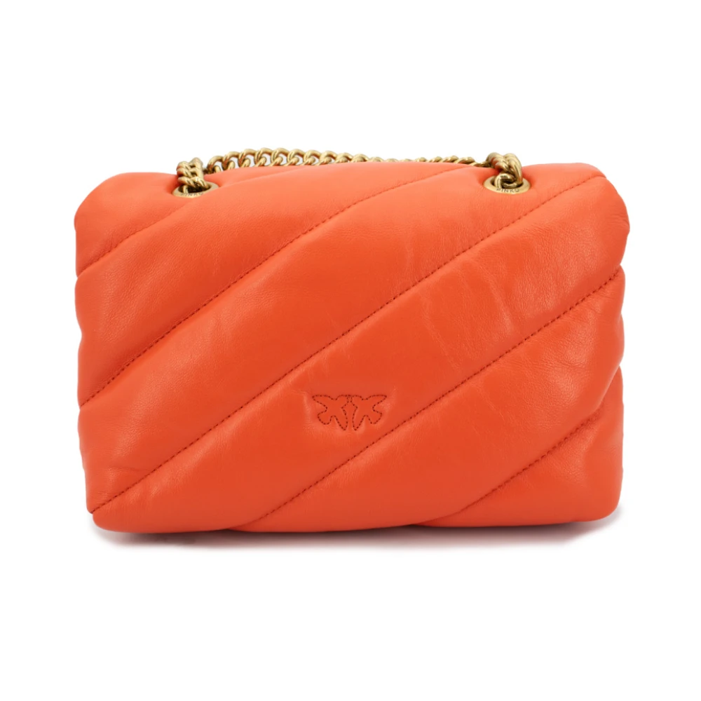 pinko Gewatteerde Love Birds Mini Tas Red Dames