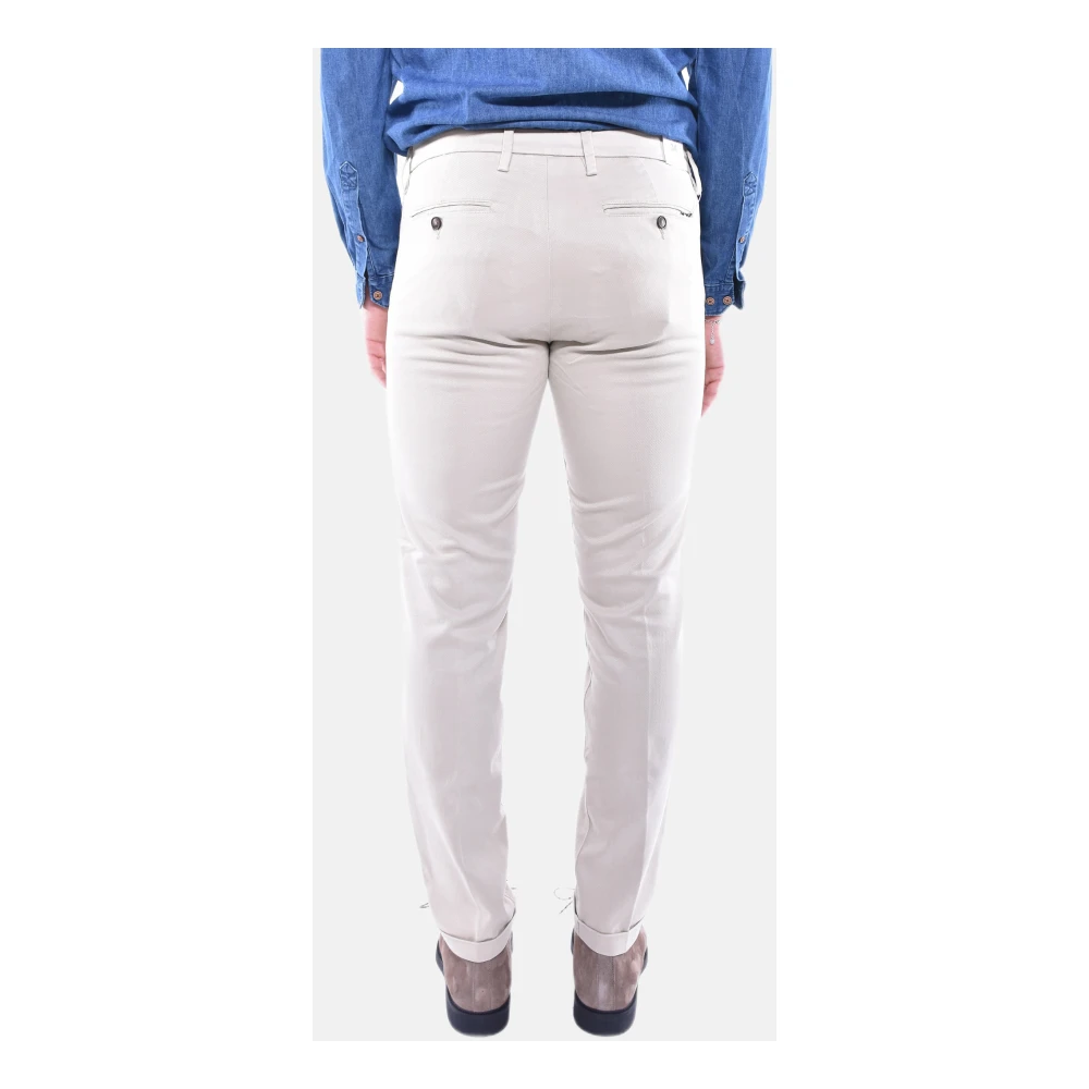Re-Hash Beige Katoenmix Broek met Amerikaanse Zakken Beige Heren