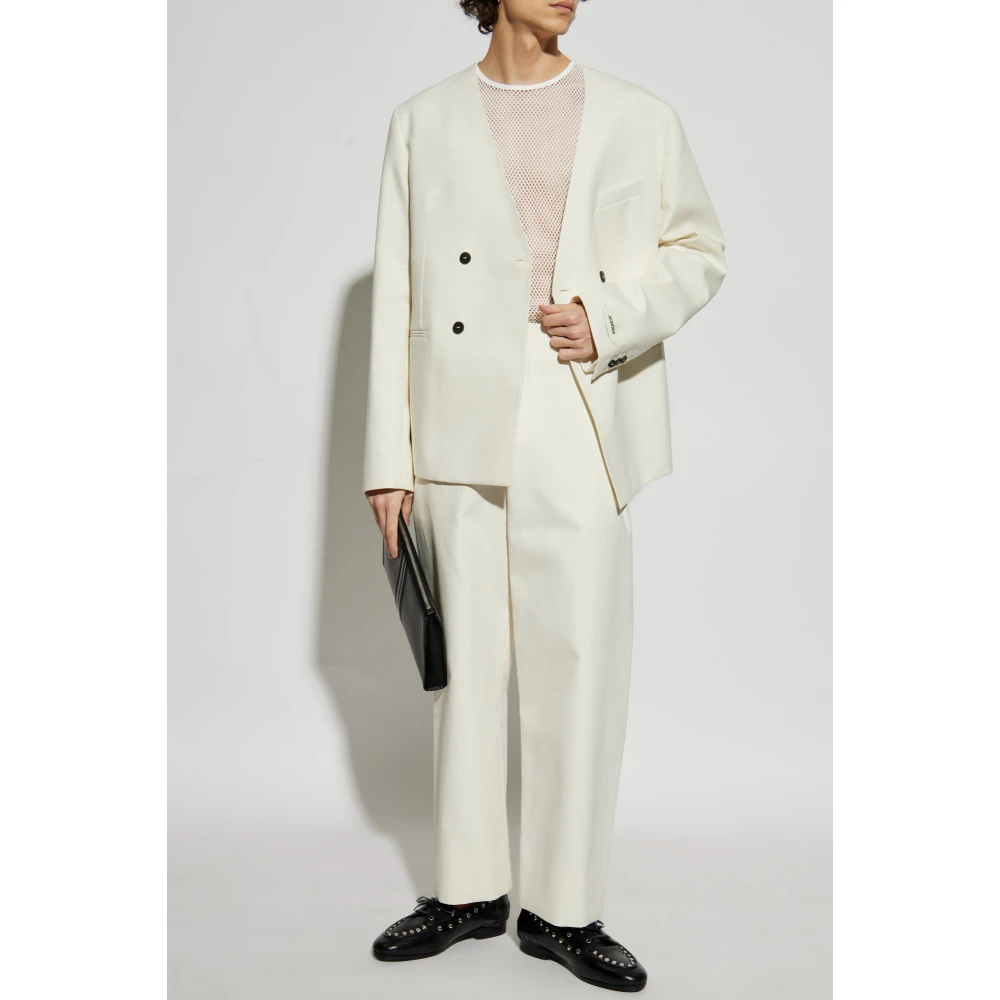 Bally Geperforeerd T-shirt White Heren