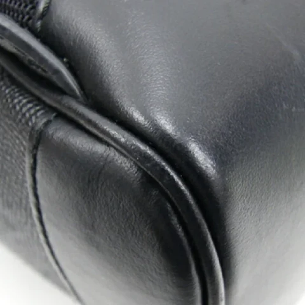 Burberry Vintage Pre-owned Leather backpacks Black Heren
