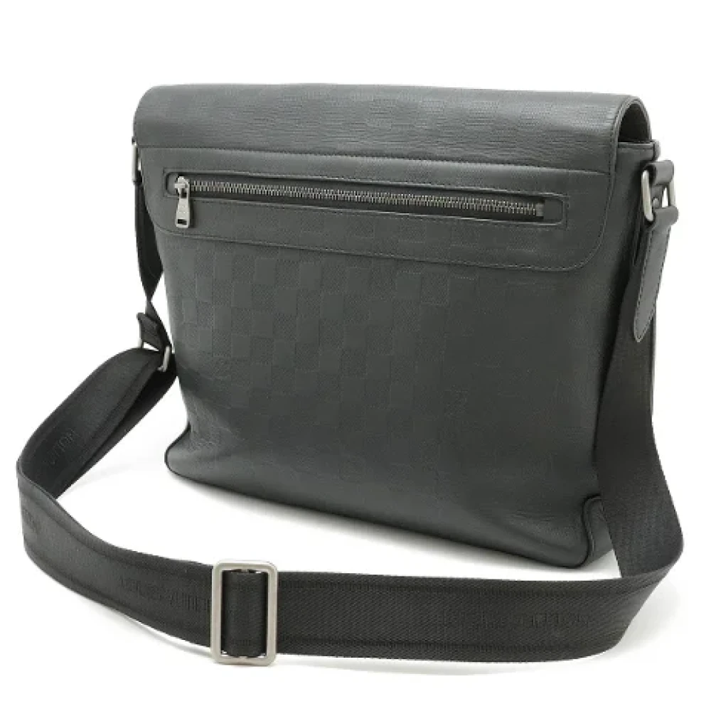 Louis Vuitton Vintage Pre-owned Leather shoulder-bags Black Heren