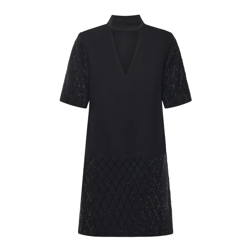 Pinko Women's Black Elegant Viscose Dress - Short Dresses - Xs - Dresses