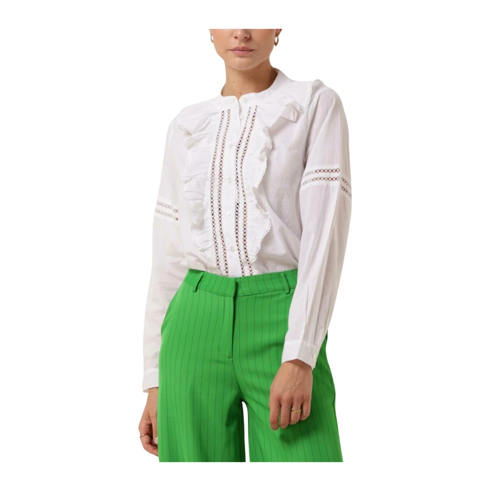 Lollys Laundry Rikshaw Shirt Blouse Wit White Dames