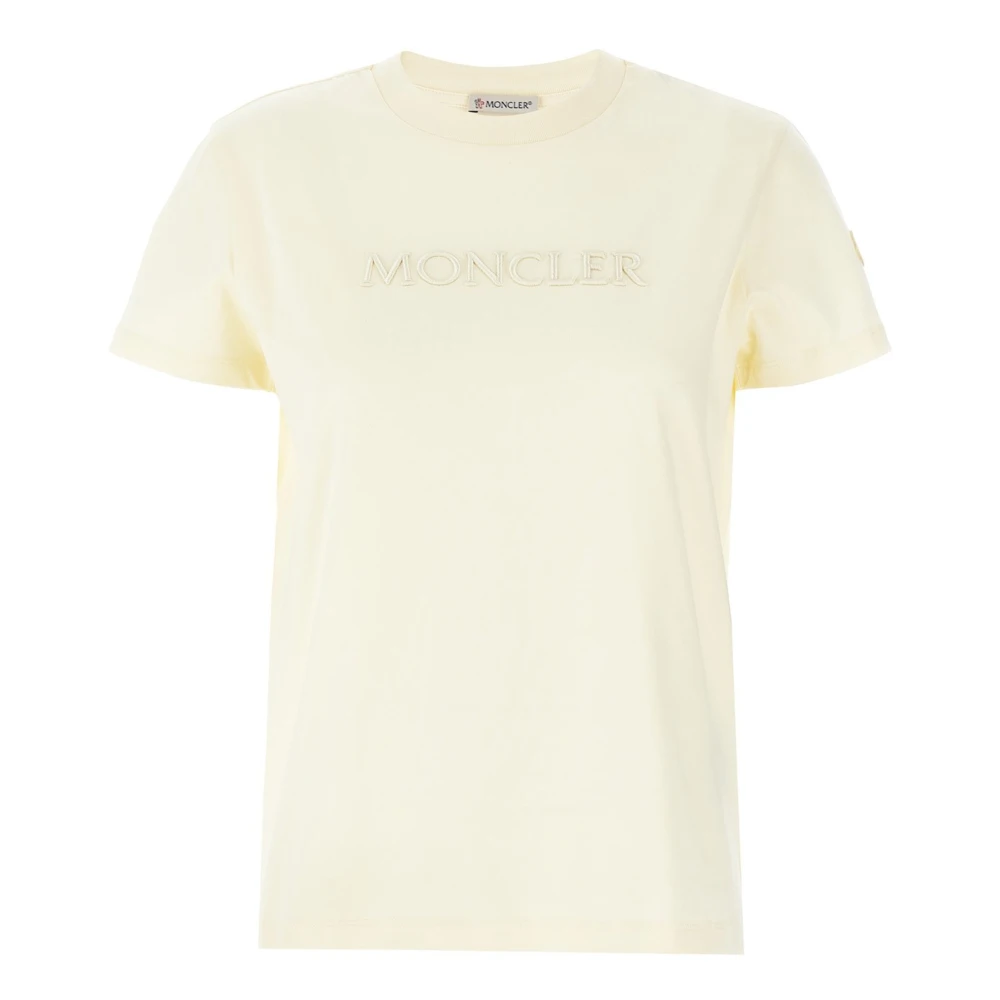 Moncler - Tops > T-Shirts - White - Moncler - Modalova
