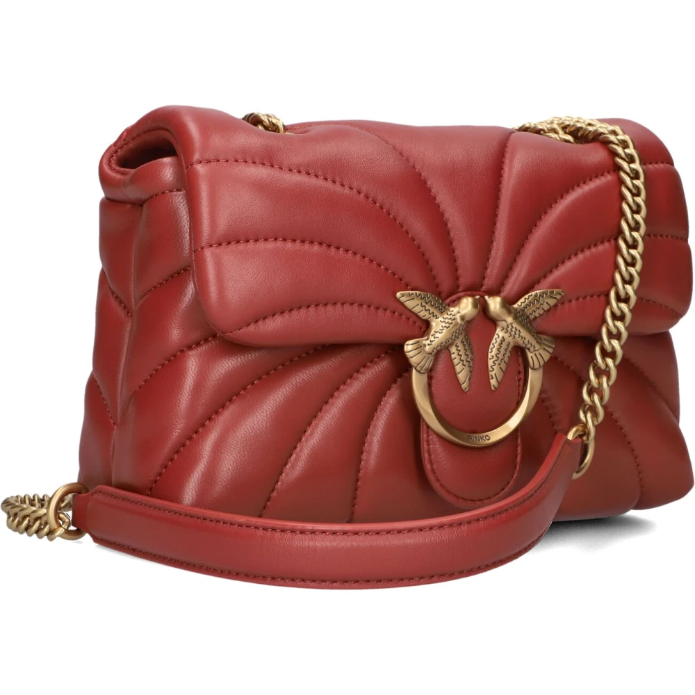 pinko Love Puff Mini Cl Sheep Nappa Schoudertas Pink Dames