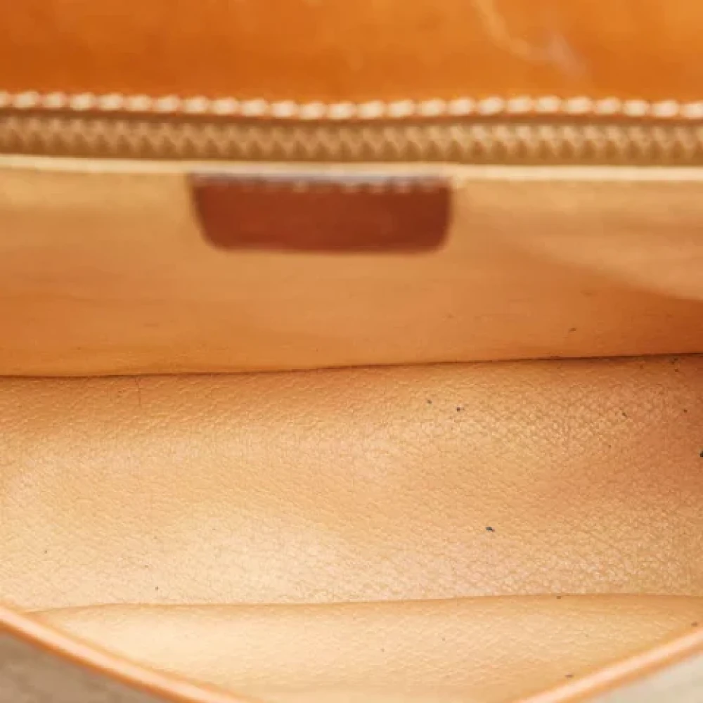 Celine Vintage Pre-owned Leather shoulder-bags Beige Dames