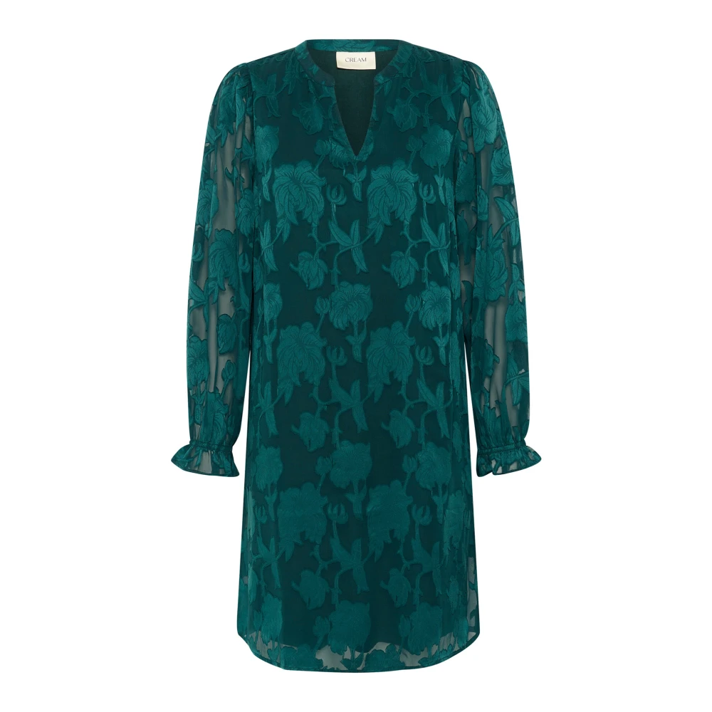 Cream Kanten Jurk Ponderosa Pine Green Dames