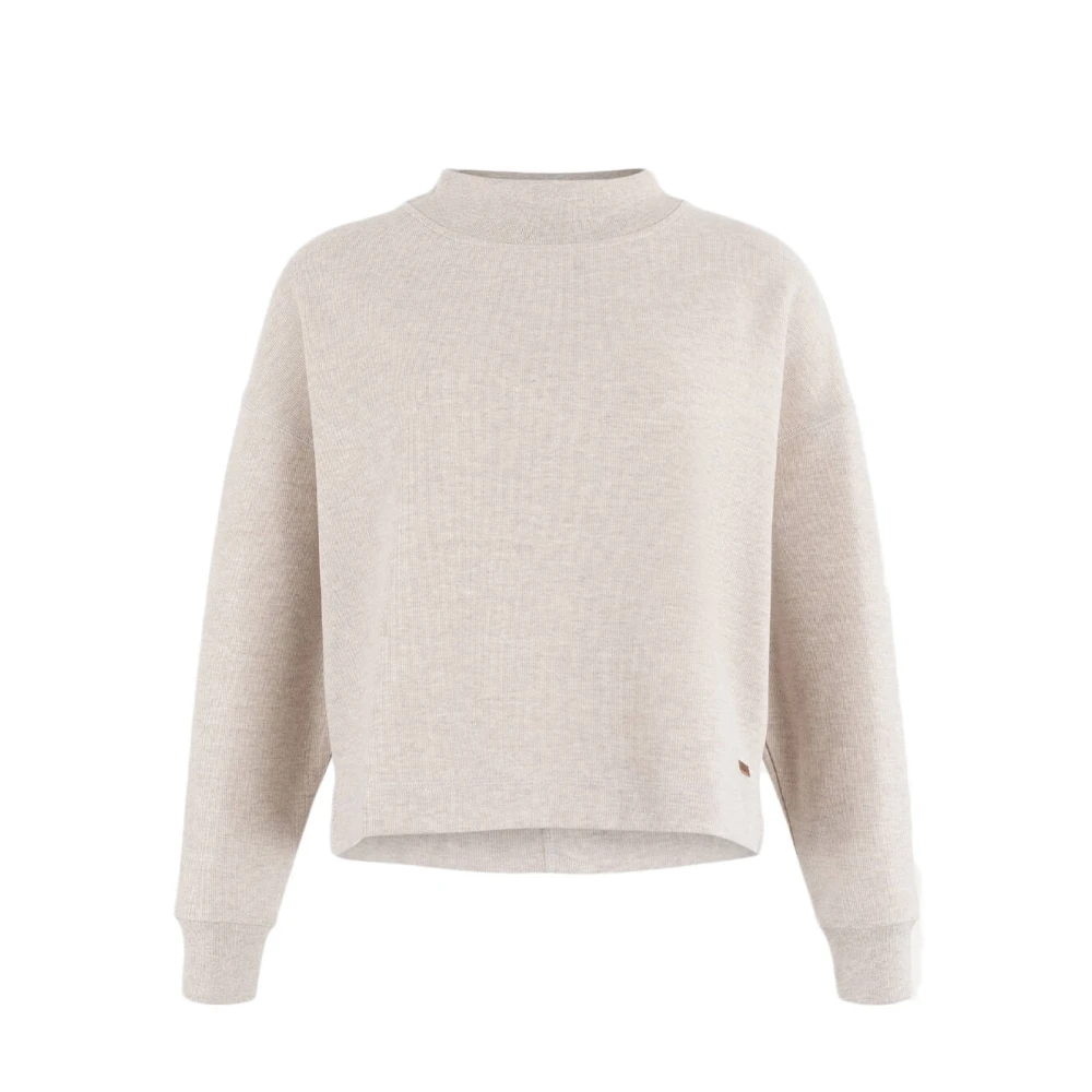 Moscow Stijlvolle Sweatshirt Darn Beige Dames