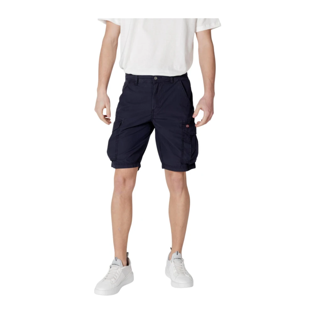Napapijri Men's Blue Casual Shorts, W31, Voyage Cargo Shorts