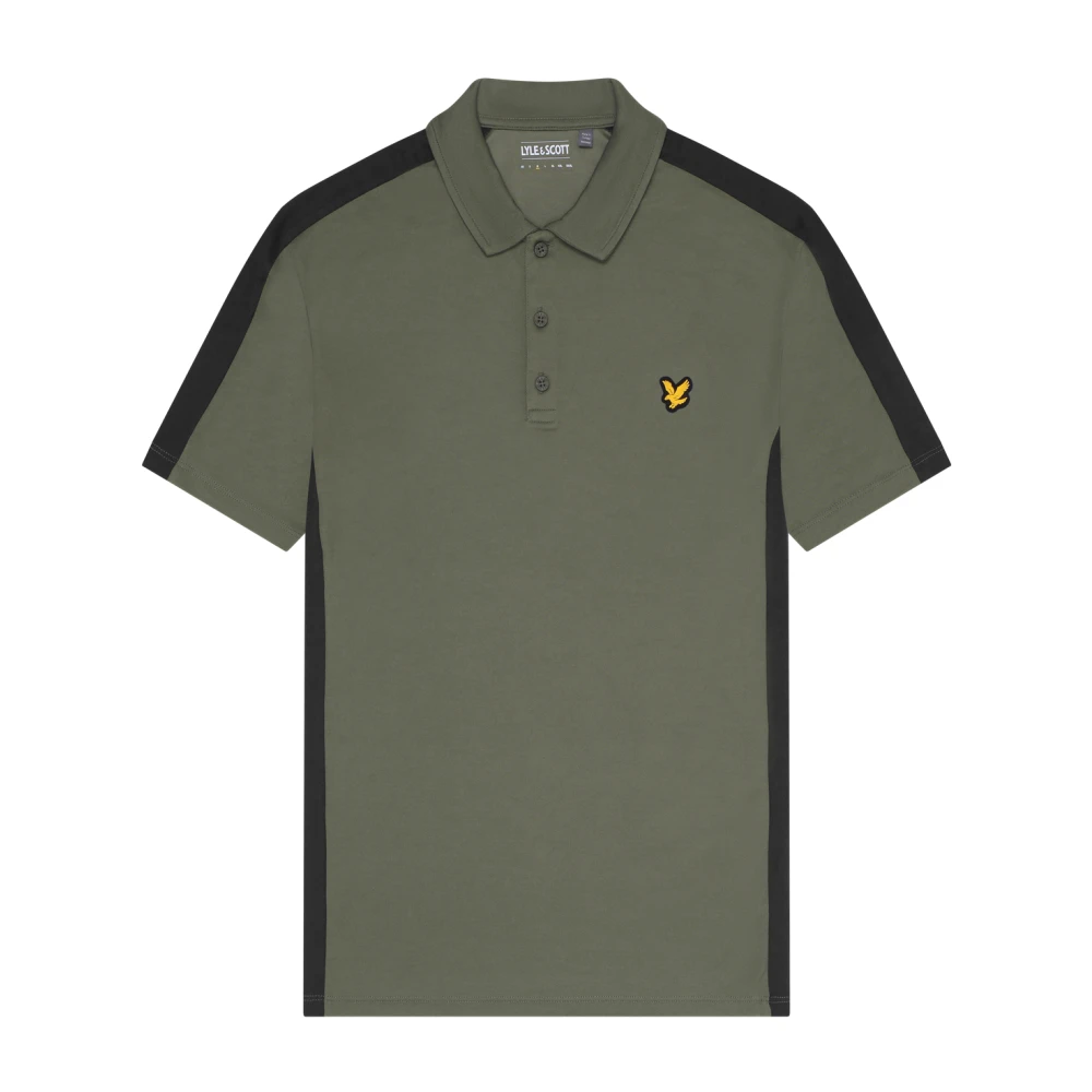 Lyle & Scott Gestreept Golf Polo Shirt Green Heren