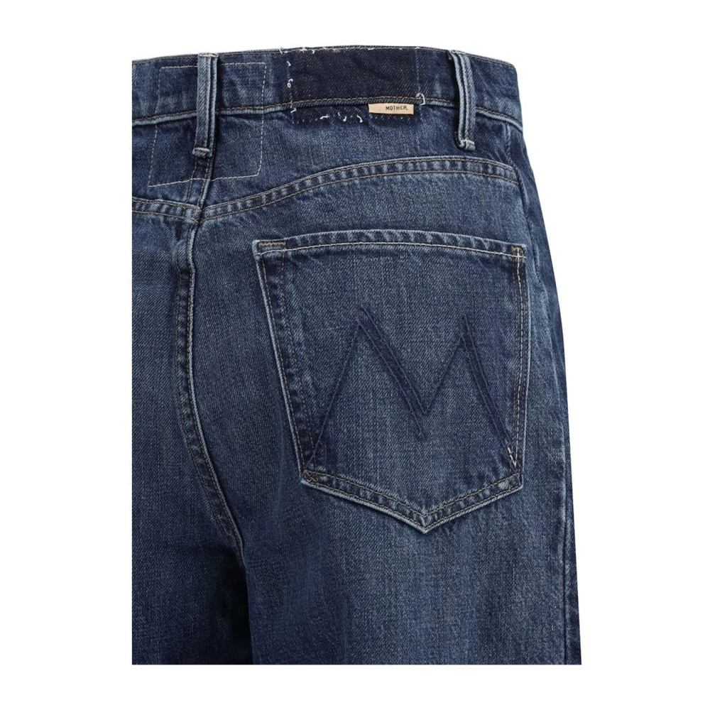 Mother Wijde katoenen enkel jeans Blue Dames