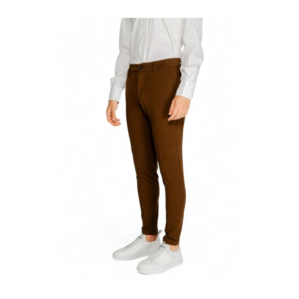 Antony Morato Bruine Viscose Tailored Jeans & Broeken Brown Heren