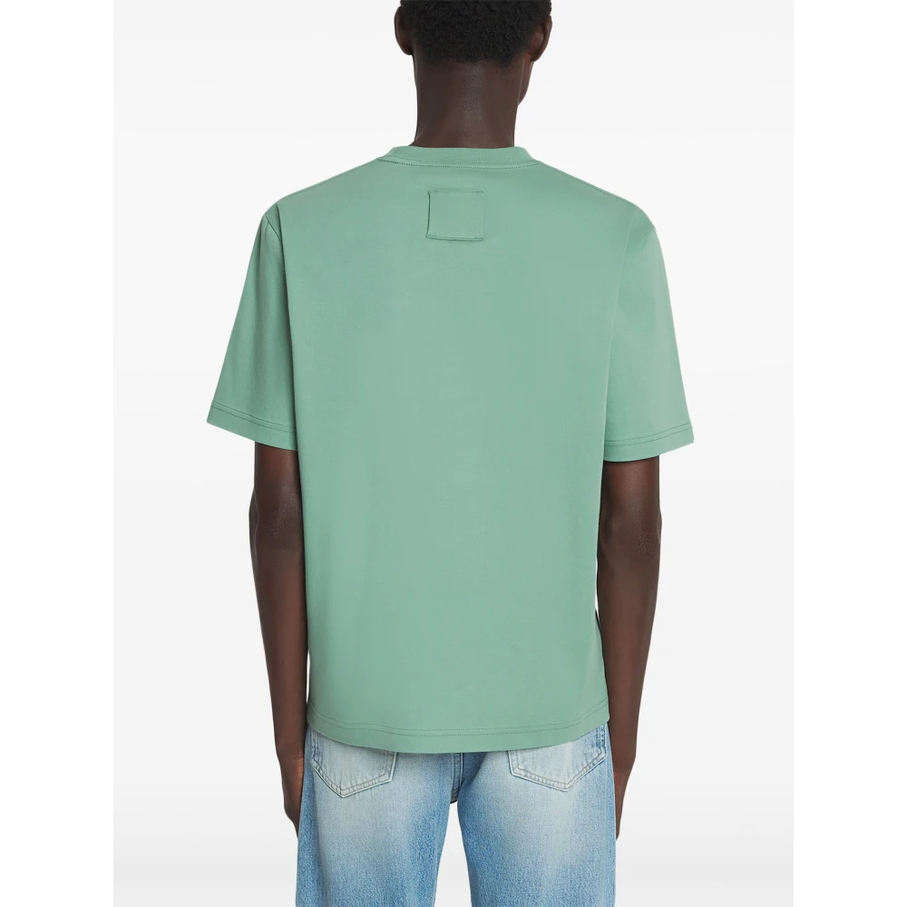 Lanvin Kant Curb T-Shirt in Groen Green Heren