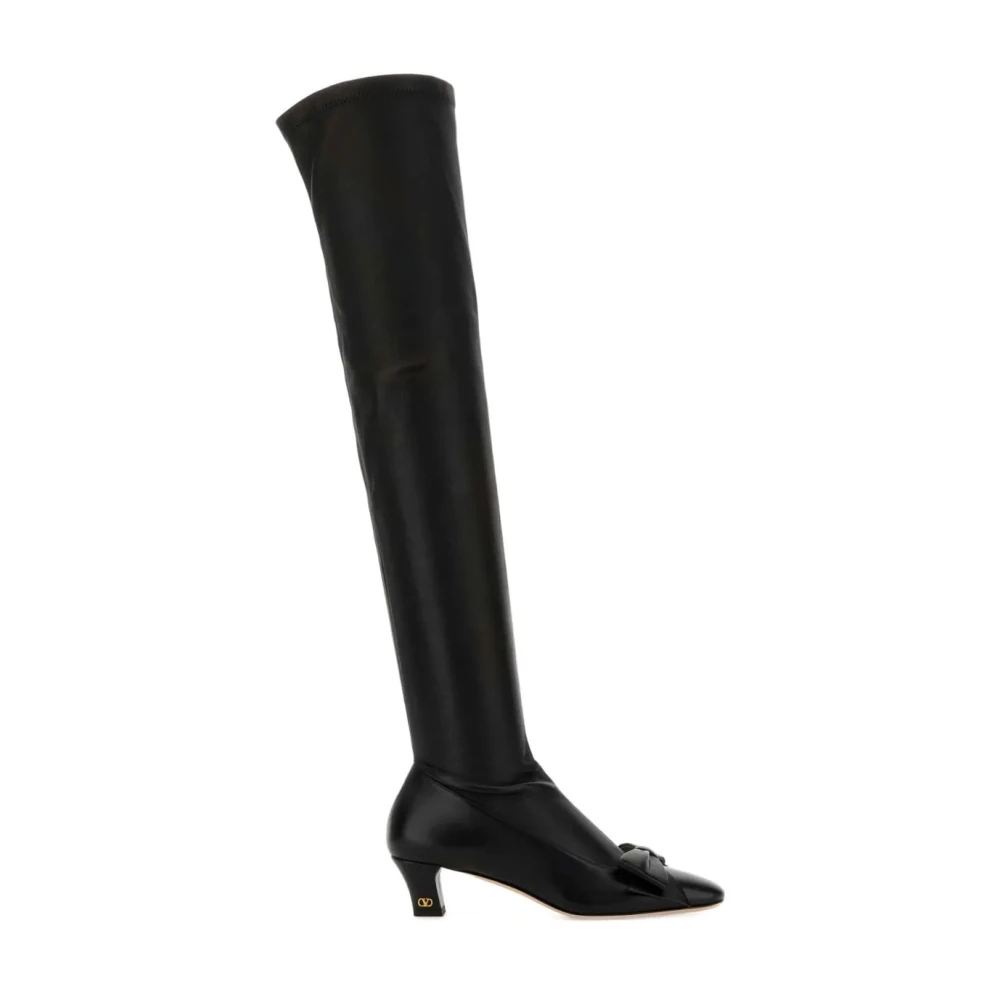 Valentino Garavani Women's Black Boots - Over-The-Knee Boots - 7 Uk - Shoes