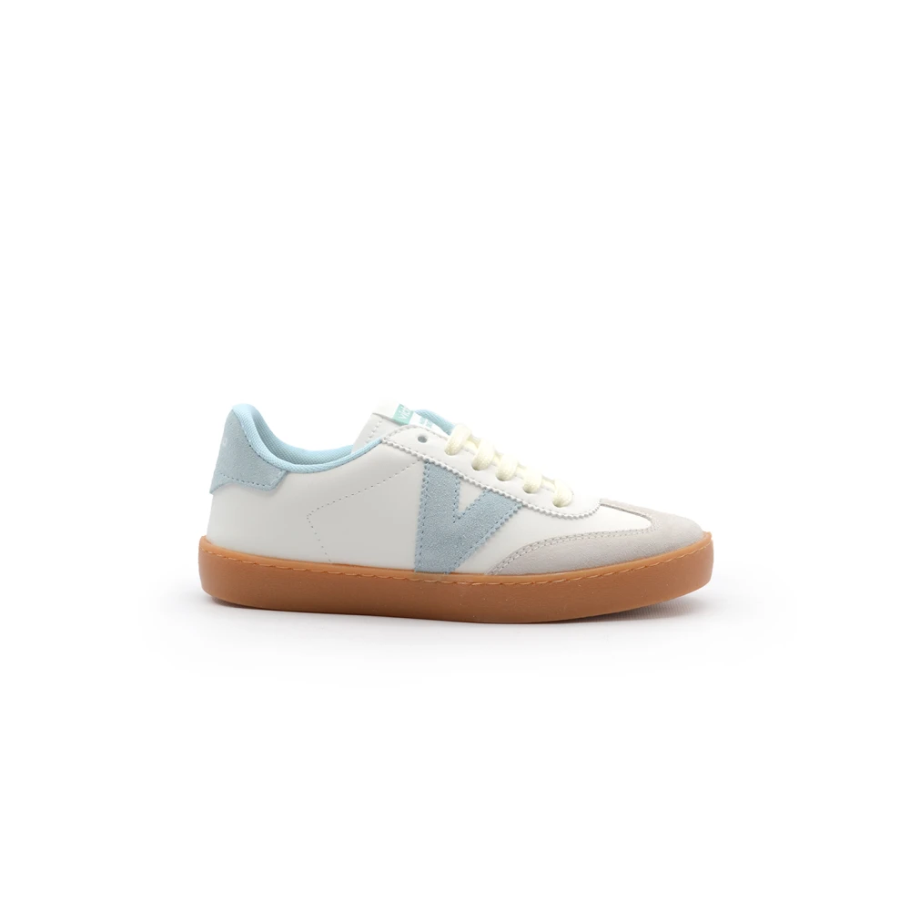 Victoria Witte Sneakers met Pastel Details Dames Schoenen