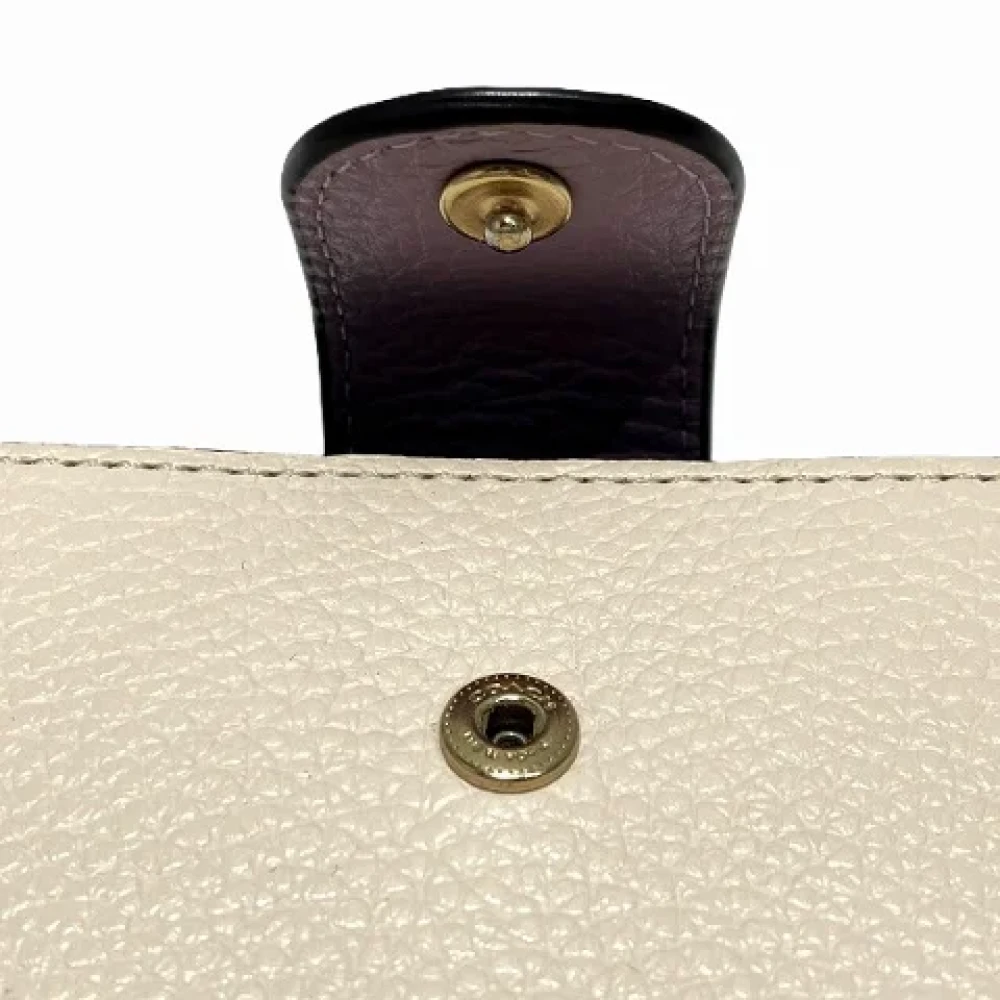 Coach Pre-owned Leather wallets Beige Dames