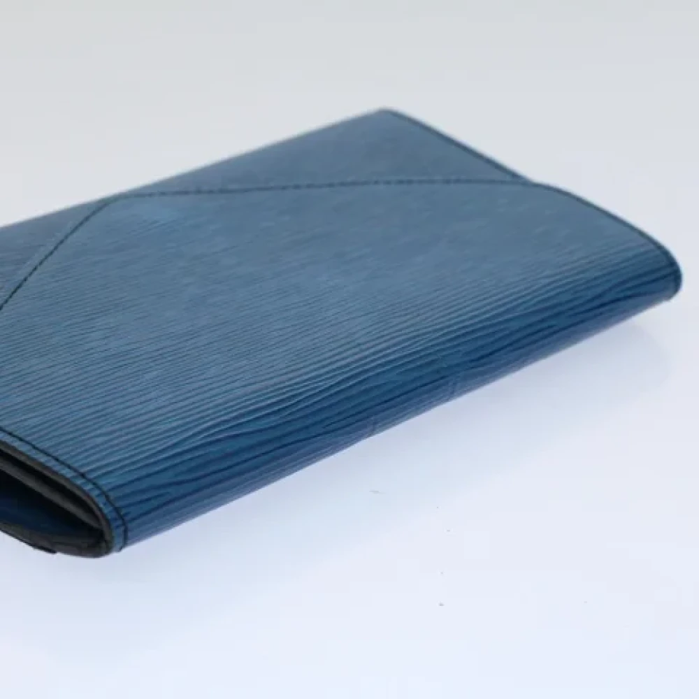 Louis Vuitton Vintage Pre-owned Leather clutches Blue Dames
