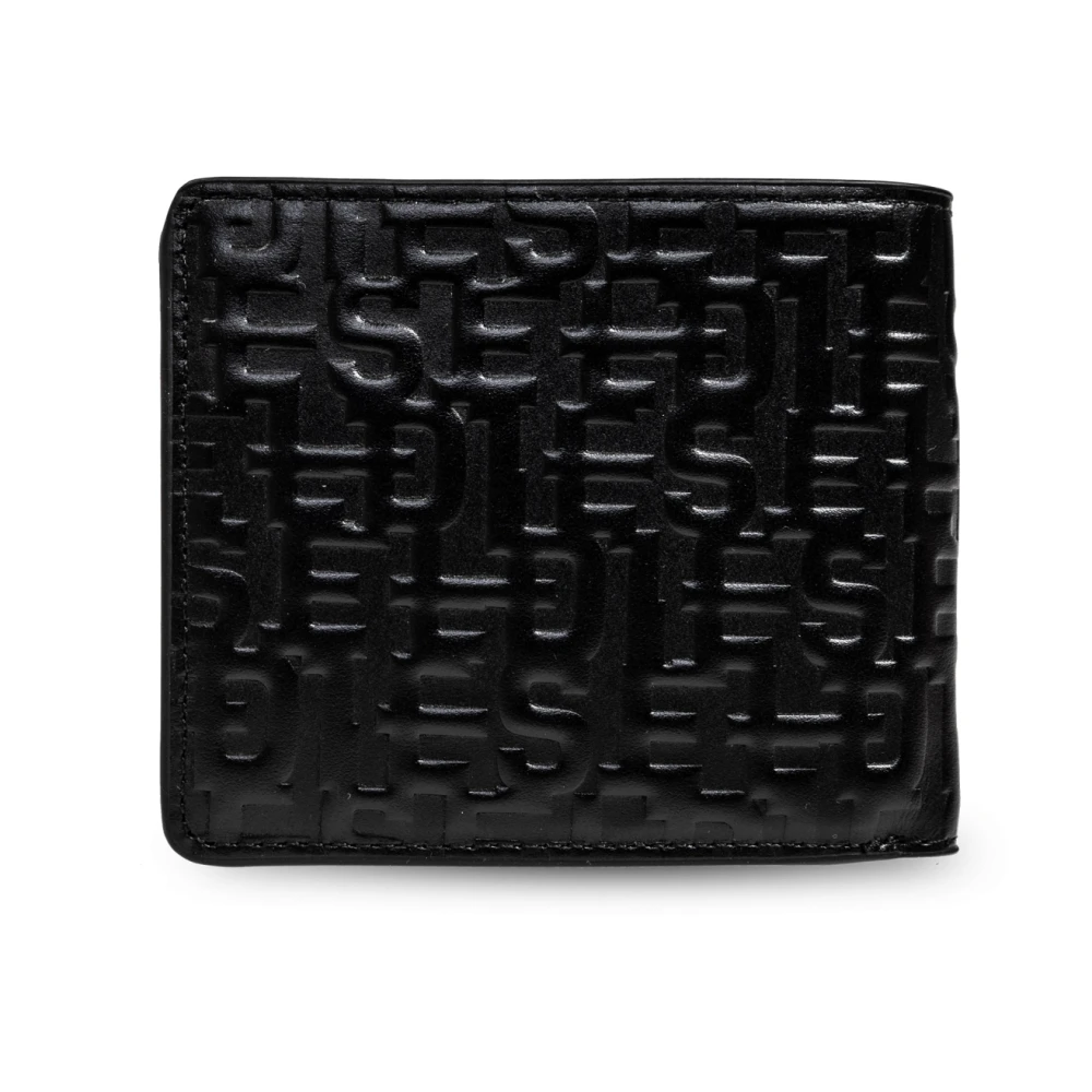 Diesel Portemonnee met PC Monogram PC-logo Black Heren