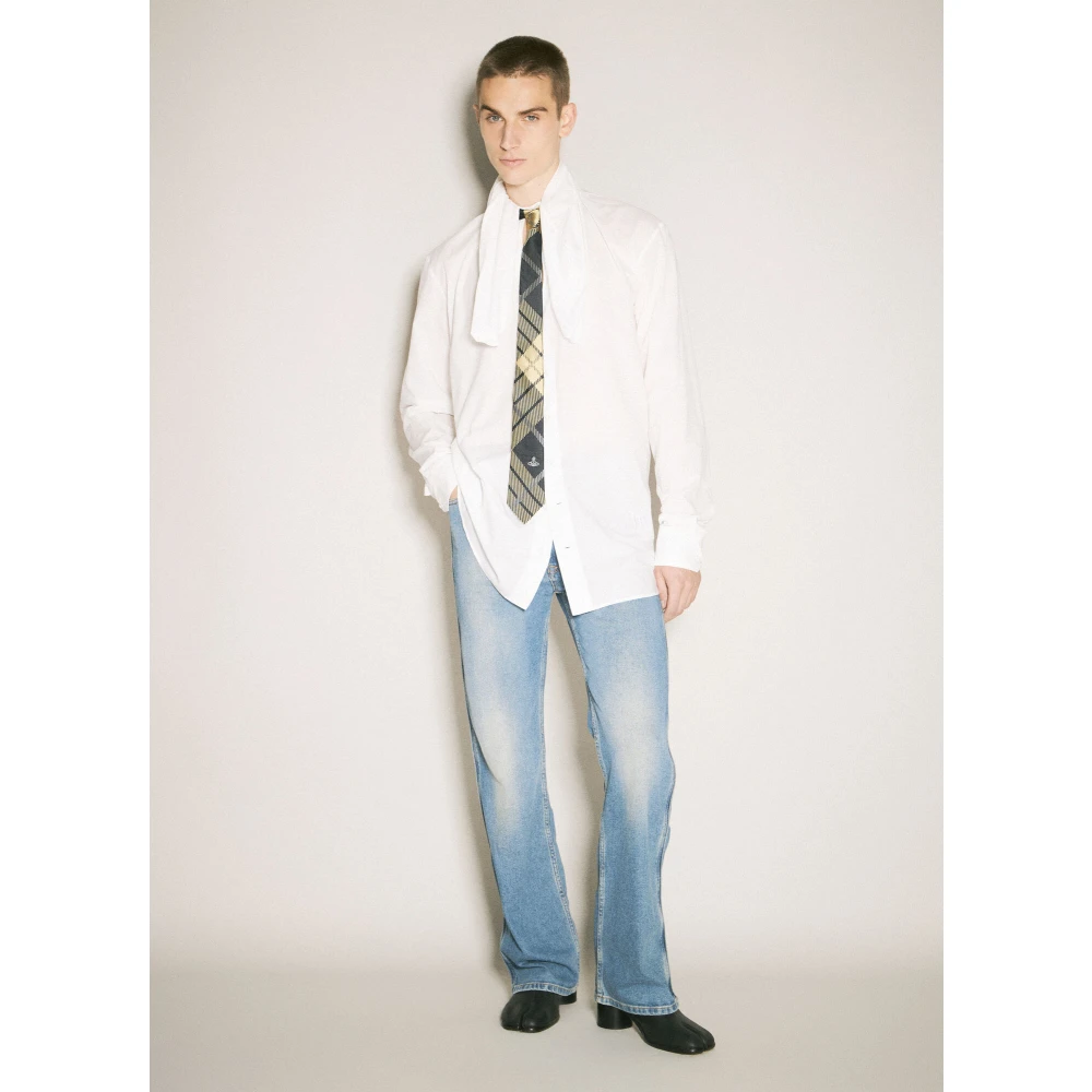 Vivienne Westwood Stretch Denim Five-Pocket Jeans Blue Heren