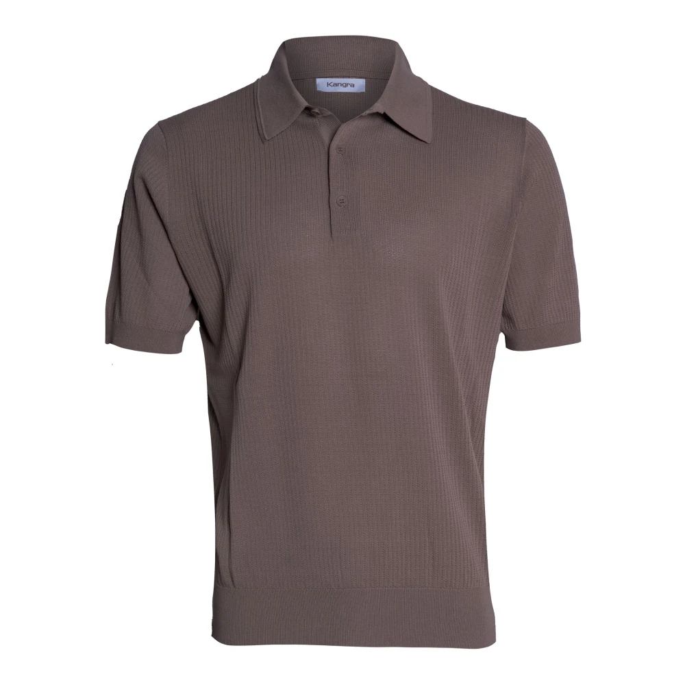 Kangra Herr Brun Toppar Xl, Bomull, Polo Shirt