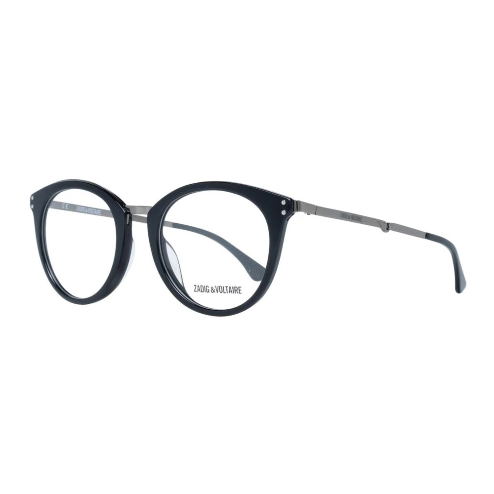 Zadig & Voltaire Zwarte ronde optische monturen Black Unisex