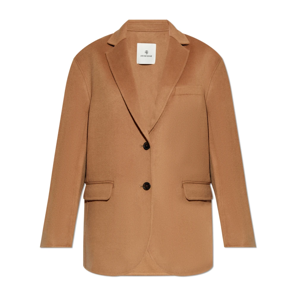 Anine Bing Wollen Blazer Brown Dames
