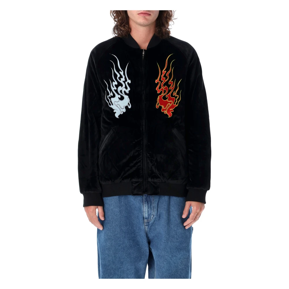 HUF Omkeerbare Souvenir Jas Black Heren