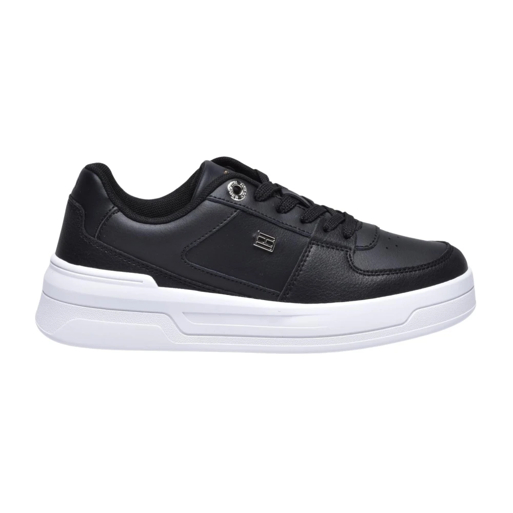 Tommy Hilfiger Essential Basket Dames Schoenen Zwart