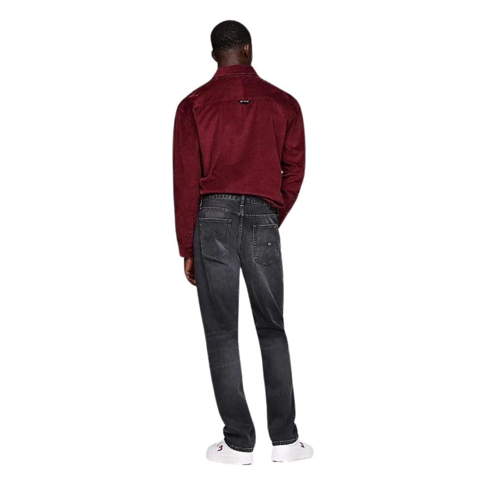 Tommy Hilfiger Zwarte Slim Fit Straight Cut Jeans Black Heren