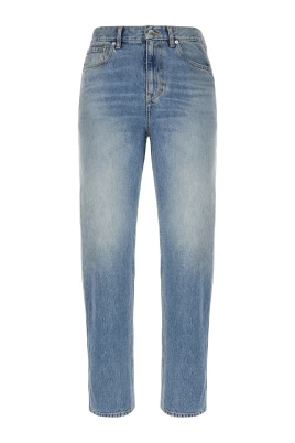 Slim fit bomullsdenimbyxa