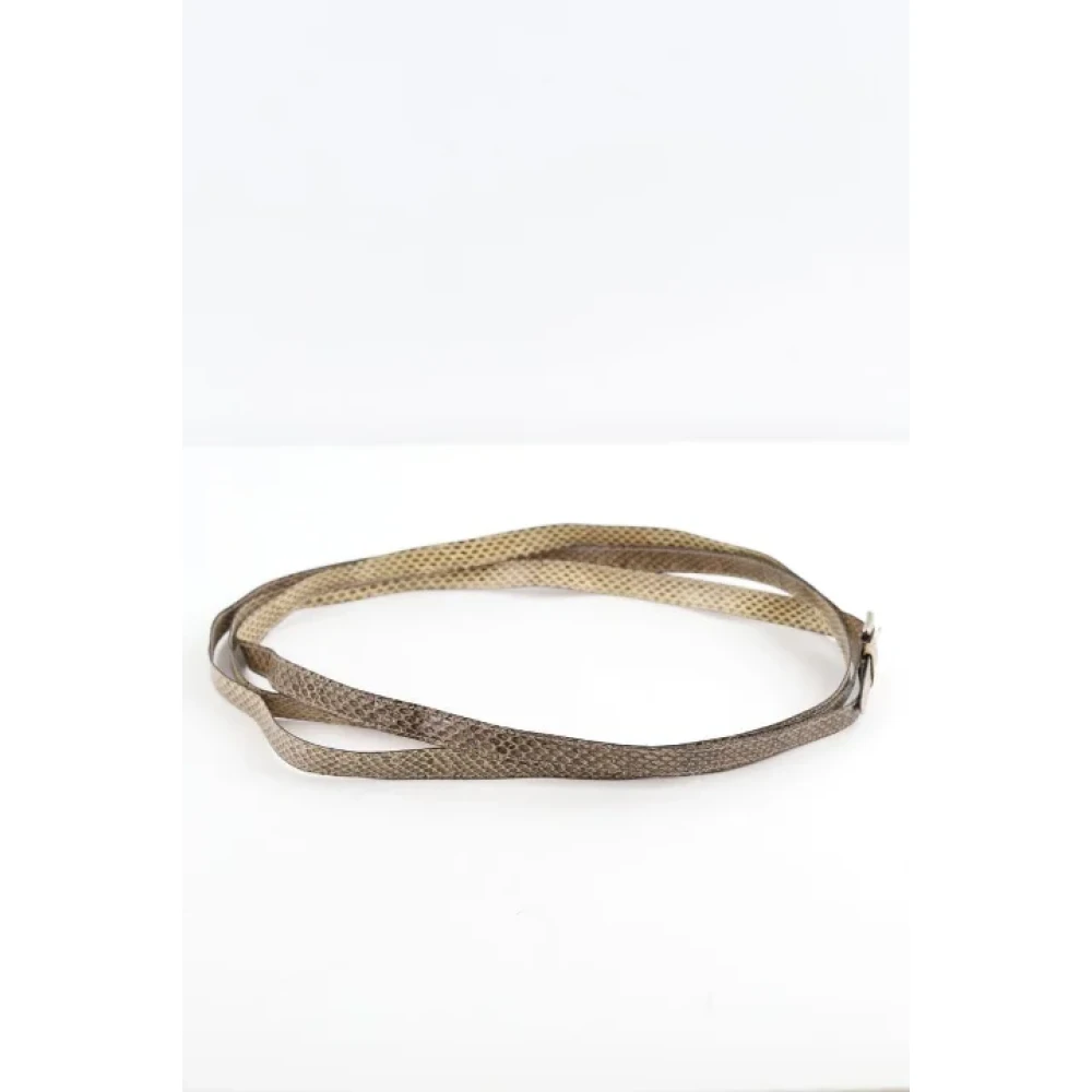 Dolce & Gabbana Pre-owned Leather belts Gray Dames
