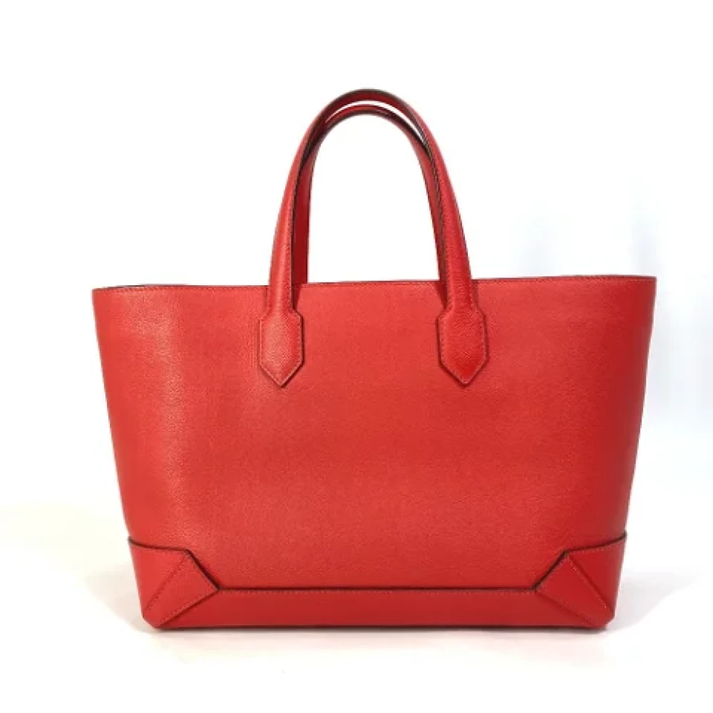 Hermès Vintage Pre-owned Fabric shoulder-bags Red Dames